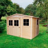 Abri de jardin en panneaux 17mm - 303x199cm - avec plancher - Timbela Ma boutique